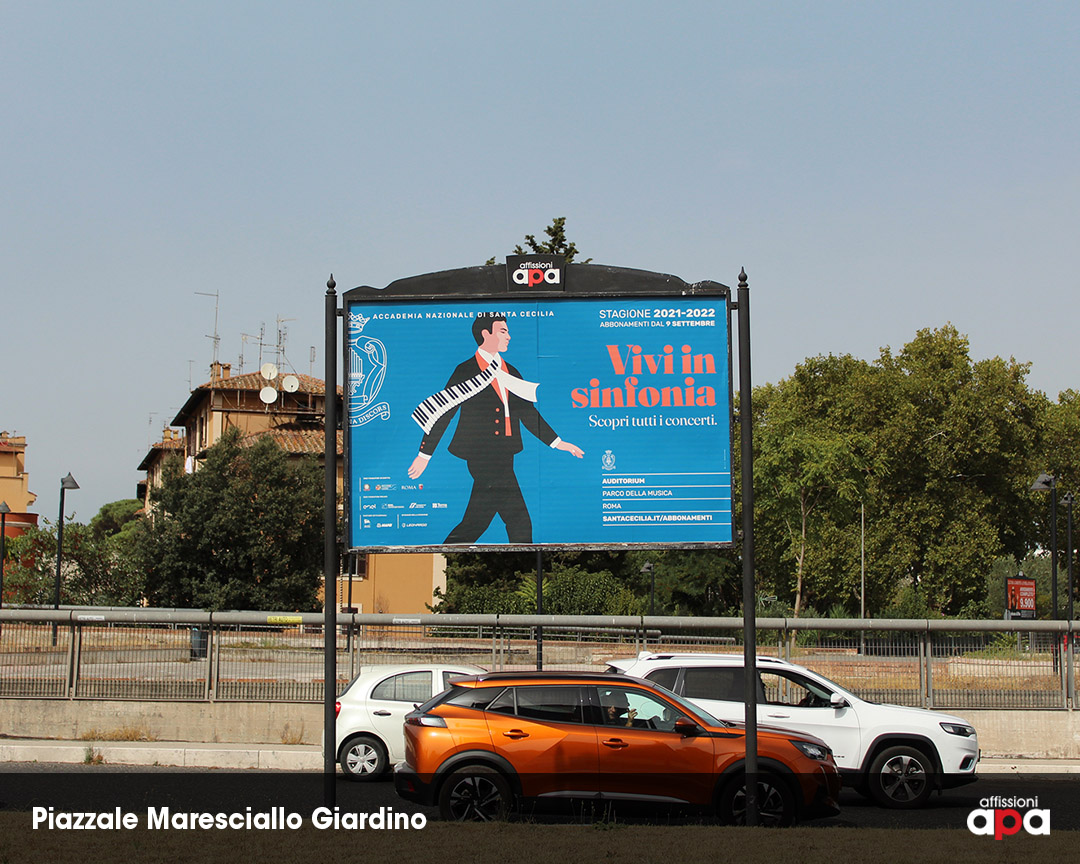 Pubblicità di Accademia Santa Cecilia su Poster 3x2 a Roma, in Piazza Maresciallo Giardino.